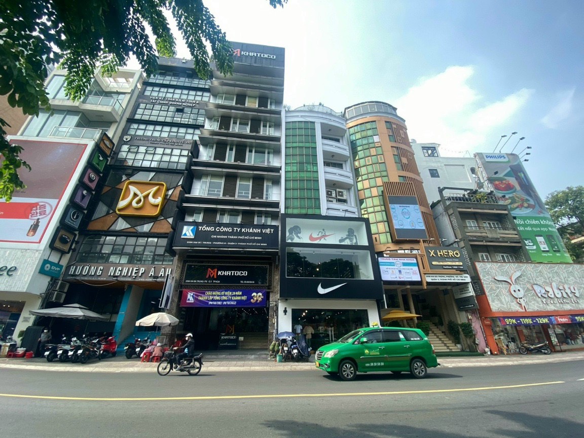 Building MT Hai Bà Trưng, Q3, Nh 7.6 x 25m, H 10T,  445tr/th, Giá 160 tỷ