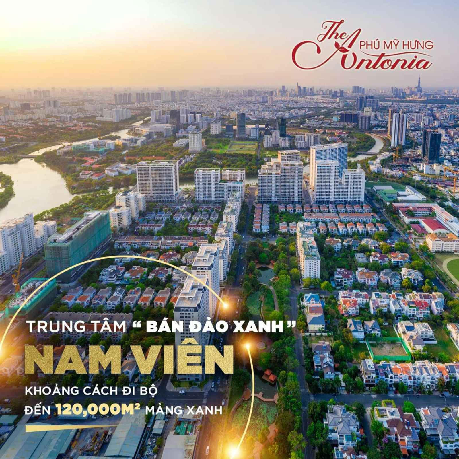The Antonia Phú Mỹ Hưng mua trực tiếp chủ đầu tư - 2PN căn góc - chiết khấu cao- trả góp 0% đến