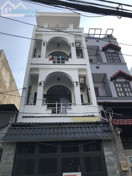 Bán nhà hẻm xe hơi 8m Nguyễn Xí, 4x18m 72m2, 4 tầng, 7PN, đang cho thuê 35tr/tháng