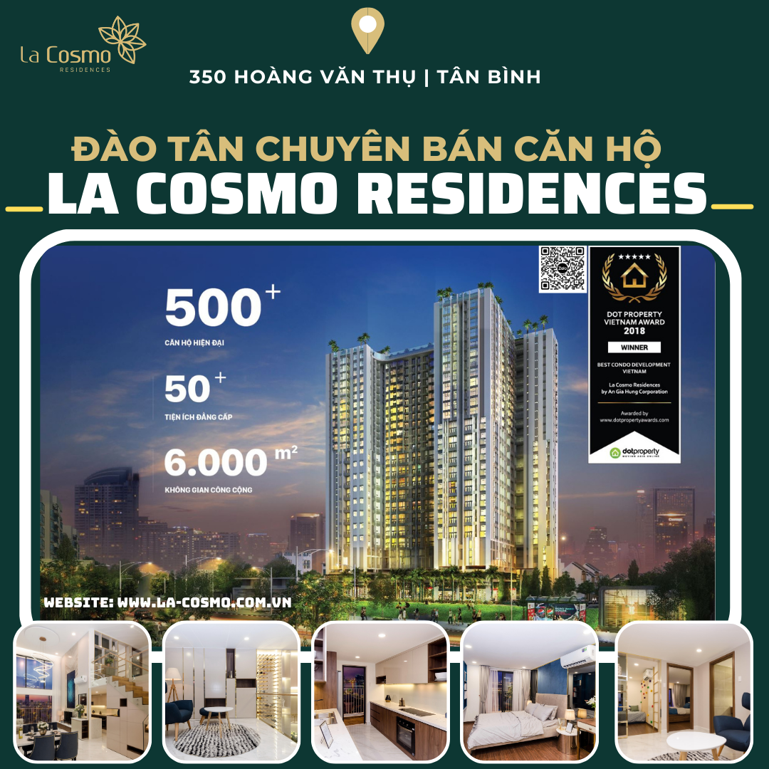Đào Tân chuyên bá căn hộ La Cosmo, 62,67m2, 2,9 tỷ, sở hữu lâu dài, đầy đủ nội thất
