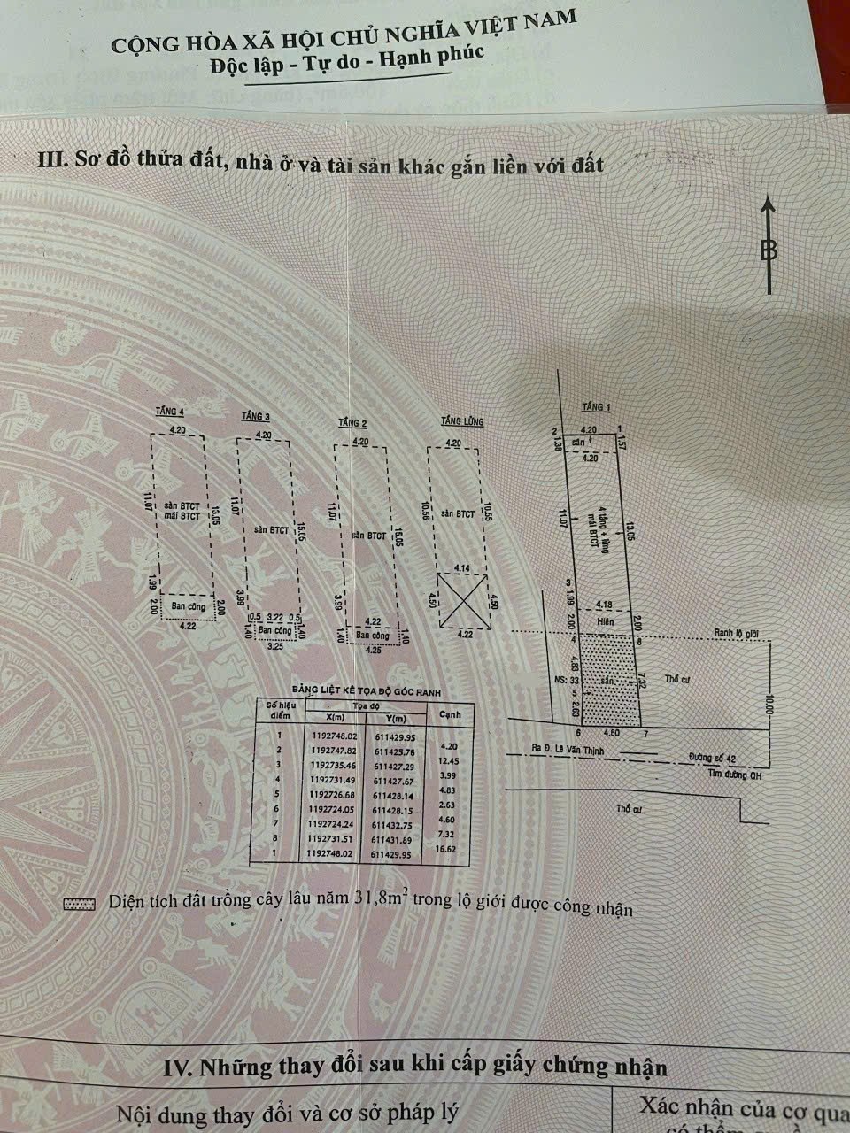 Cần bán nhanh 2 căn nhà phố mặt tiền đường 42 phường Bình Trưng Đông Quận 2 Quy hoạch LG đường 20m ☎ 0903034123