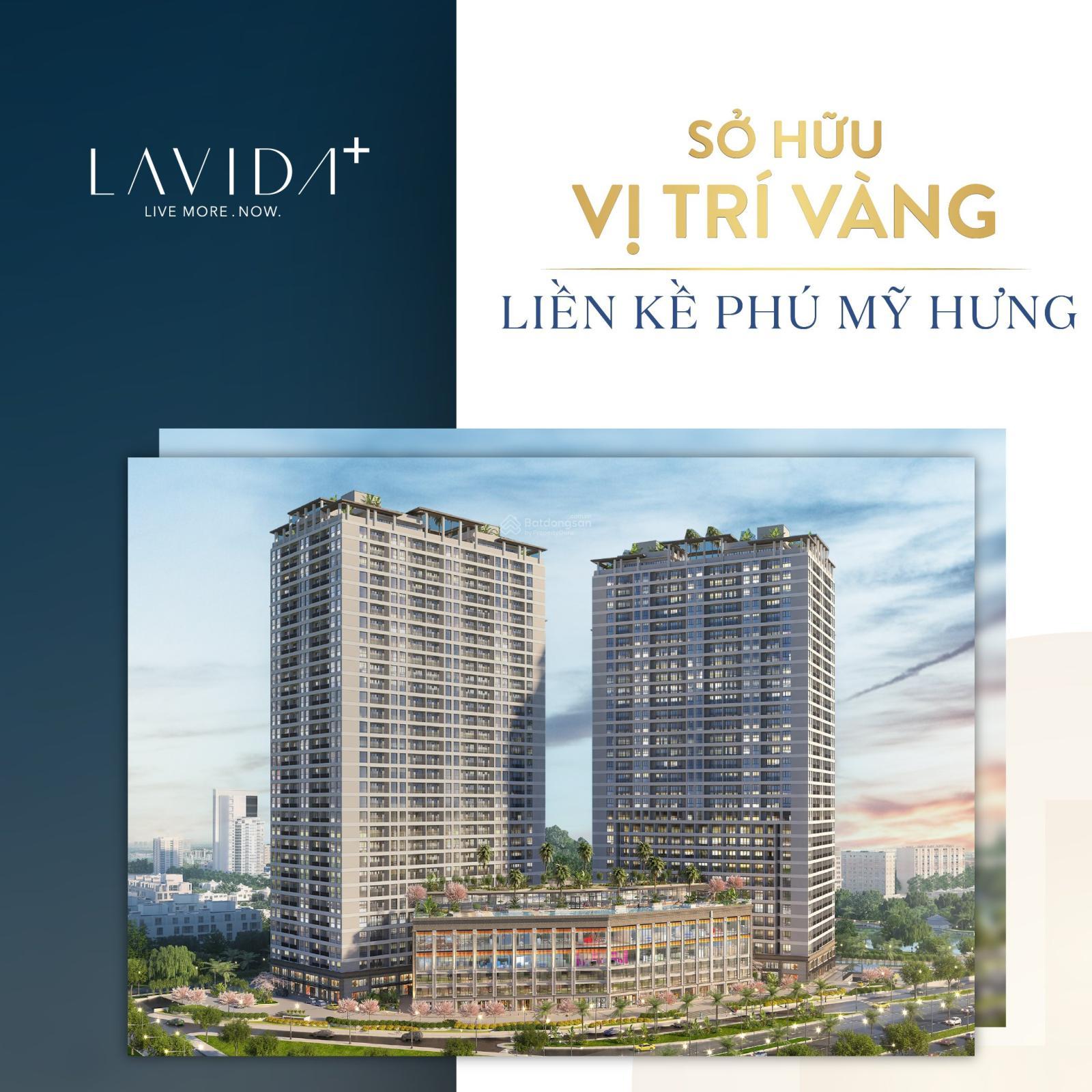 Lavida Nguyễn Văn Linh Q.7 giao hoàn thiện cơ bản căn 53m2 giá 2,55 tỷ(đã gồm 5% sổ)
