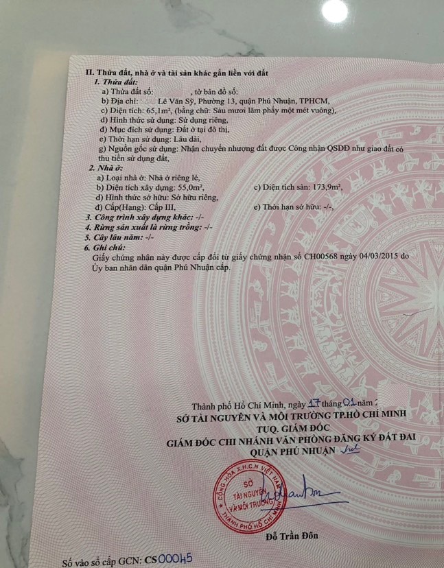 Bán nhà góc 2 mặt hẻm, ngay mặt tiền Lê văn Sỹ, P13, Phú Nhuận. DT:4,8x17, giá:12.1 tỷ