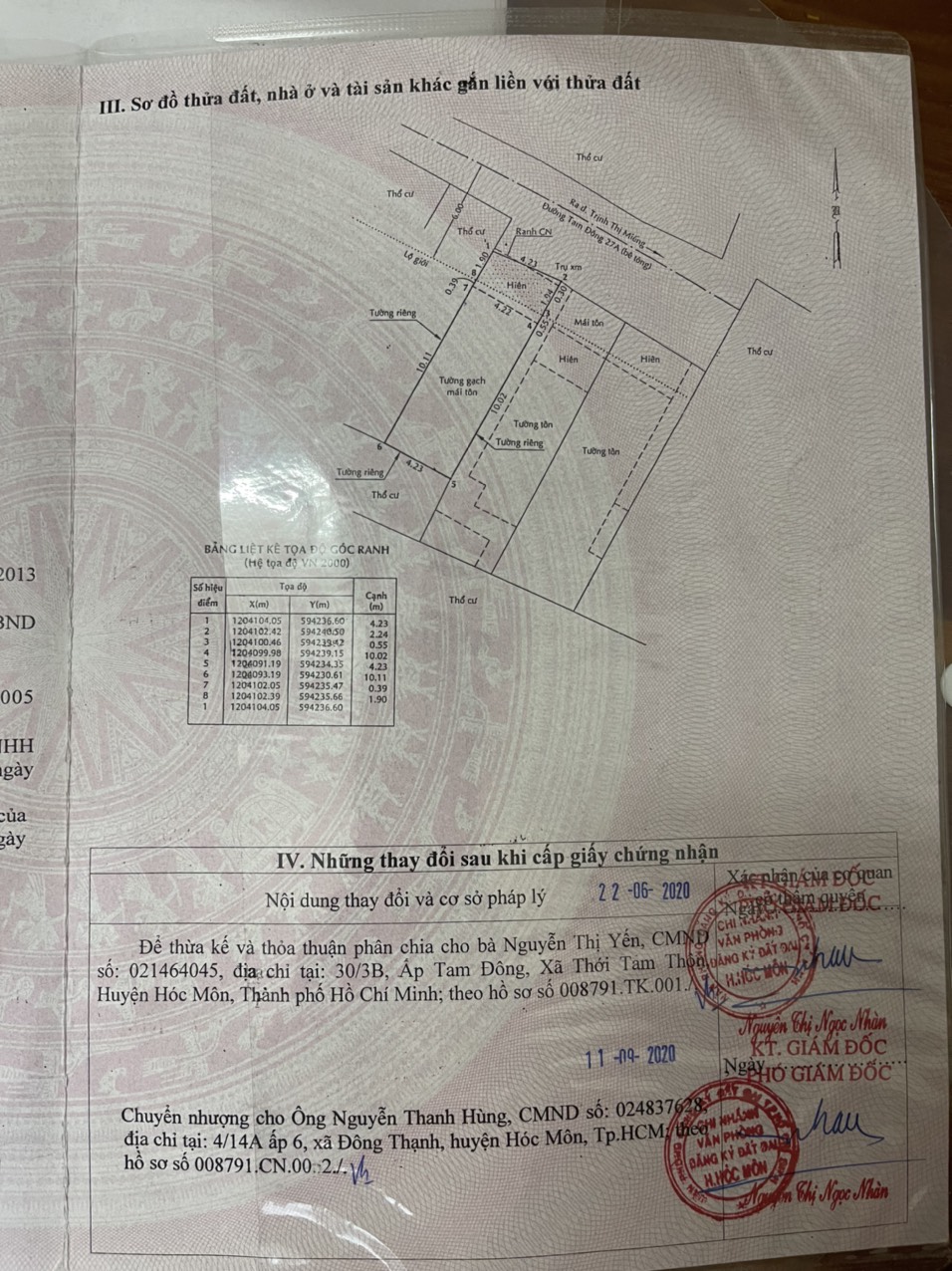Chính chủ cần bán nhanh nhà Thới Tam Thôn Hóc Môn , TP Hồ Chí Minh