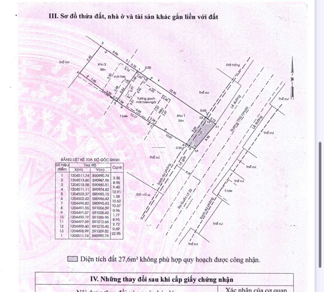 ĐẤT KHỦNG TẶNG NHÀ C4 (9.5X40) MẶT TIỀN TÂN THỚI NHÌ 02 – CÁCH QL22 CHỈ 100M