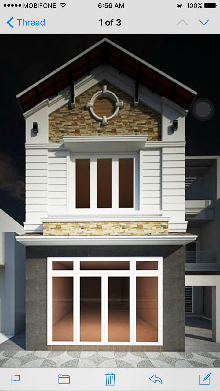 NHÀ MẶT TIỀN TÔ KÝ – HÓC MÔN – 1 TRỆT 1 LẦU – NGANG 5,5M