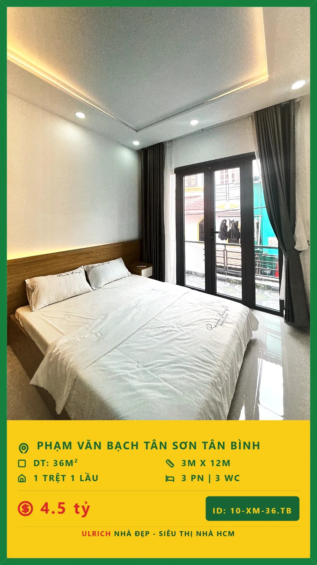 Nhà đẹp Phạm Văn Bạch,Tân Bình 2 tầng, hẻm 3m, gần chợ – Giá 4.5 tỷ