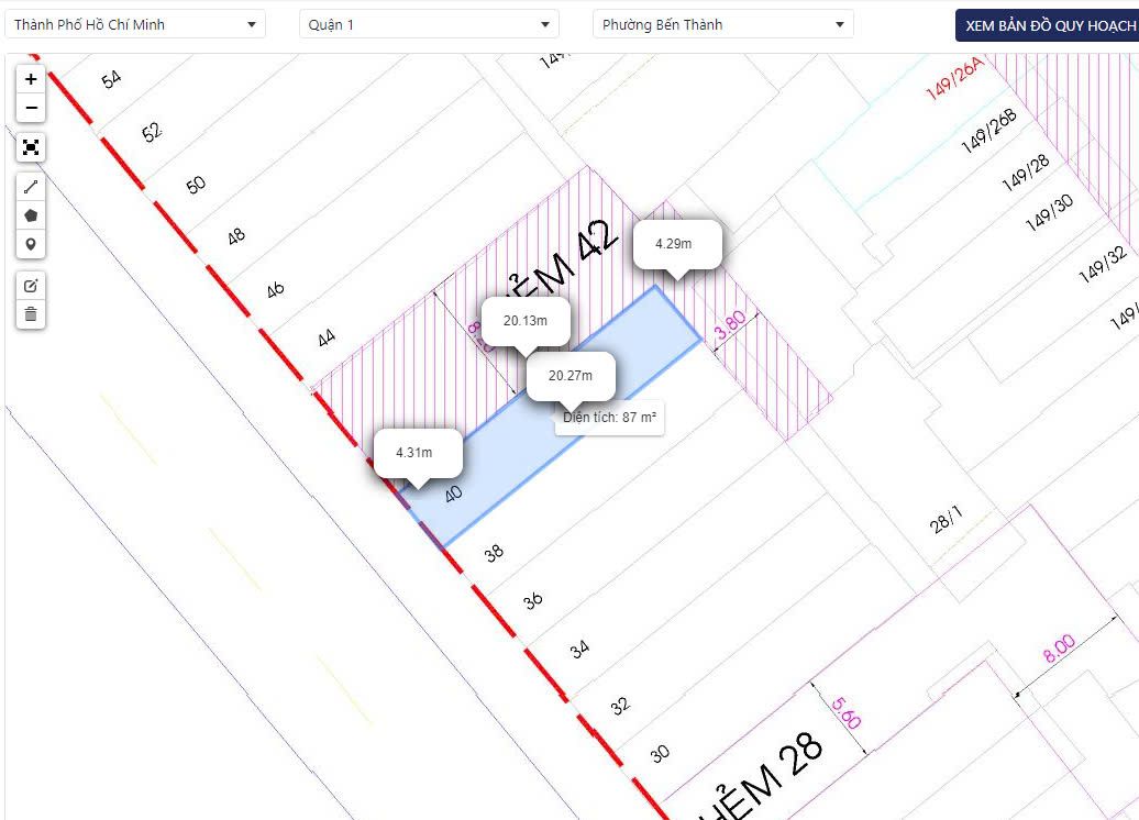 Nhà góc 2 mặt tiền Tôn Thất Tùng Bến Thành Q1 – 85m² đất, dòng tiền 135 triệu/tháng