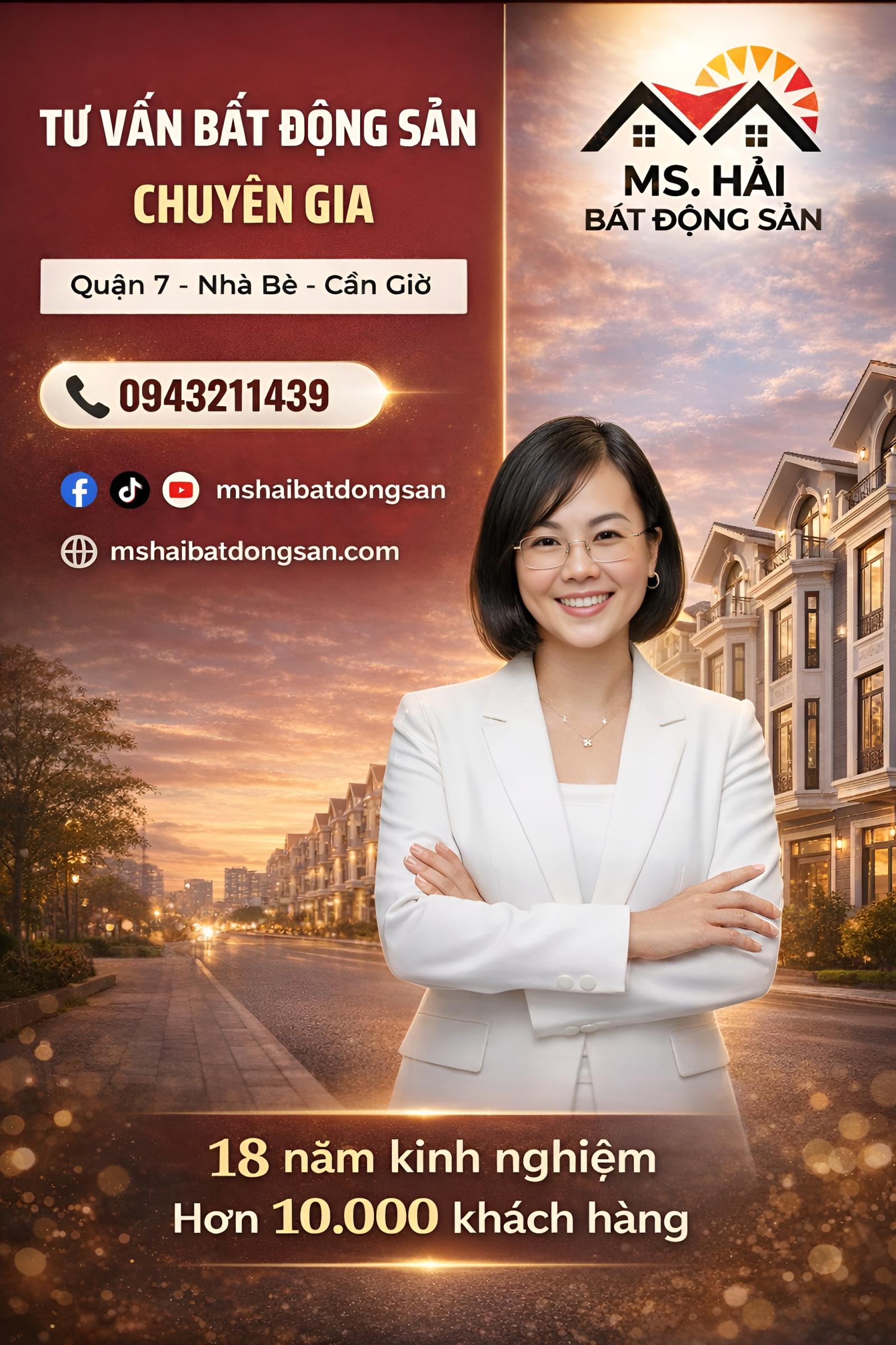 NHÀ 4 TẦNG - GARA Ô TÔ - CẠNH CHUNG CƯ KHẢI HOÀN PRIME, NHÀ BÈ - 10,99 TỶ