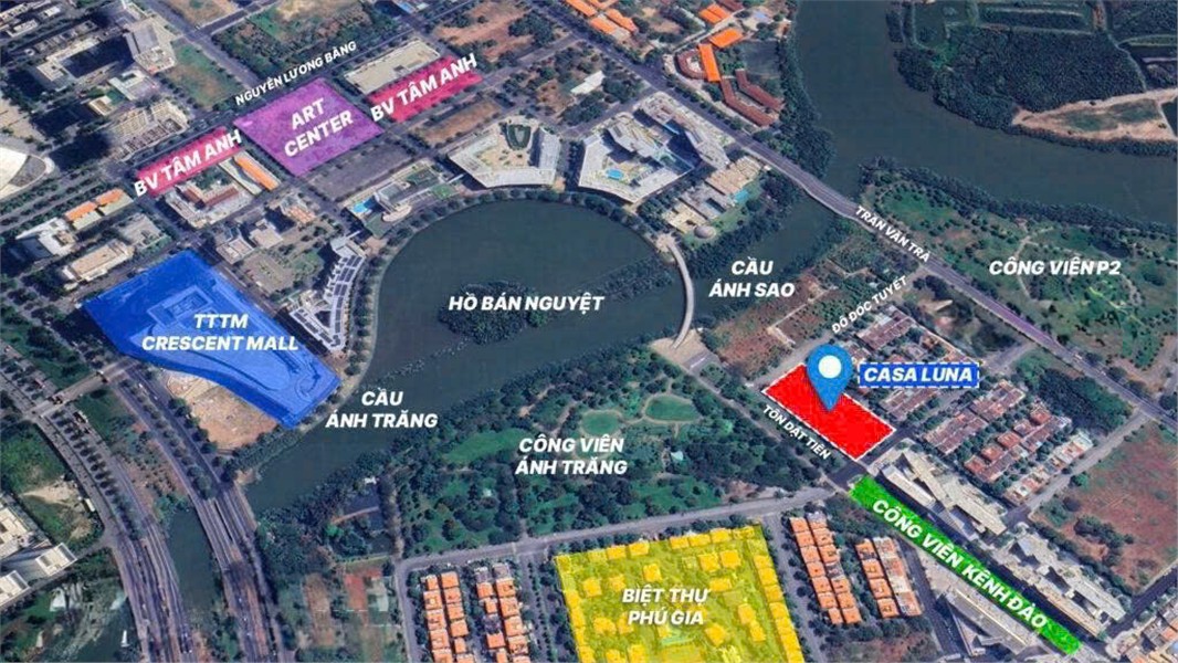 VỊ TRÍ DỰ ÁN CASA LUNA PHÚ MỸ HƯNG