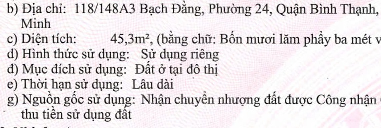 Nhà 2 tầng 3.5x13m 118/148A3 Bạch Đằng 6.1 tỷ