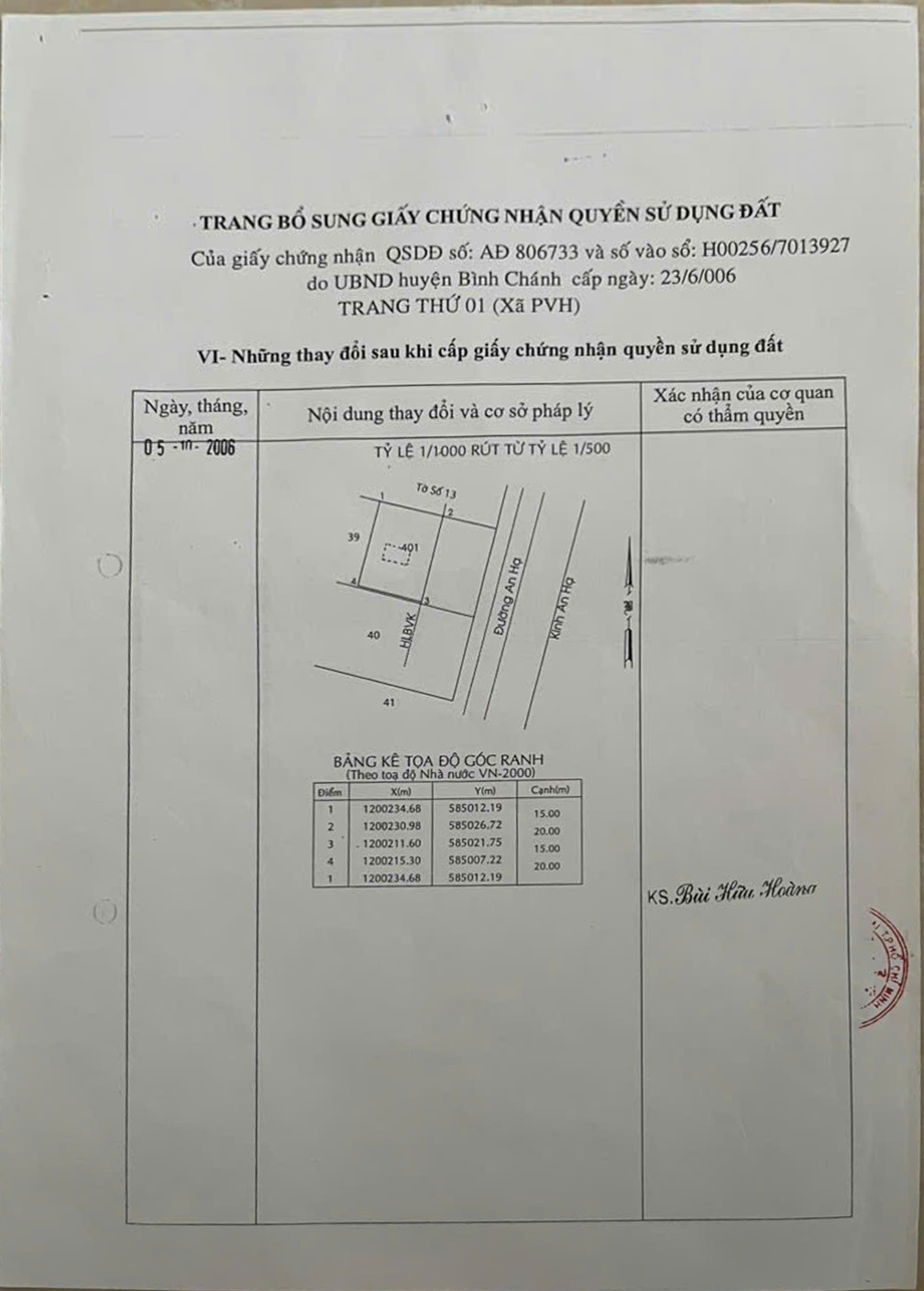 BÁN GẤP ĐẤT MẶT TIỀN ĐƯỜNG AN HẠ, XÃ PHẠM VĂN HAI, BÌNH CHÁNH