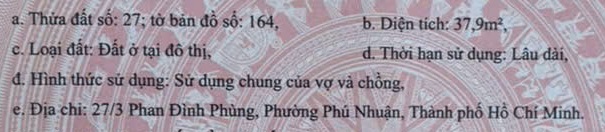 Nhà 2 tầng 8x7m cạnh mặt tiền, 27/3 Phan Đình Phùng 5.3 tỷ 