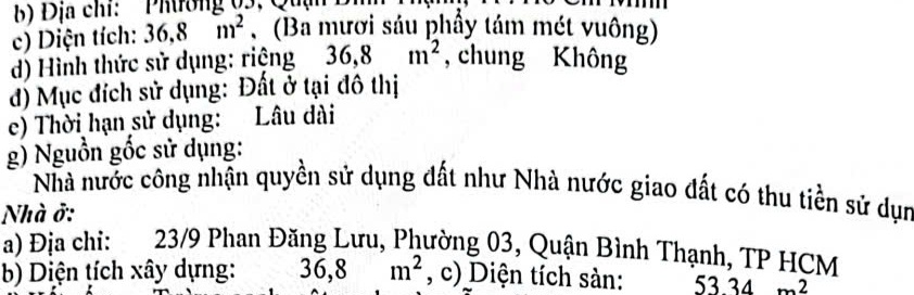 Nhà 2 tầng 3.7x10m hẻm 5m, 23/9 Phan Đăng Lưu 6.7 tỷ