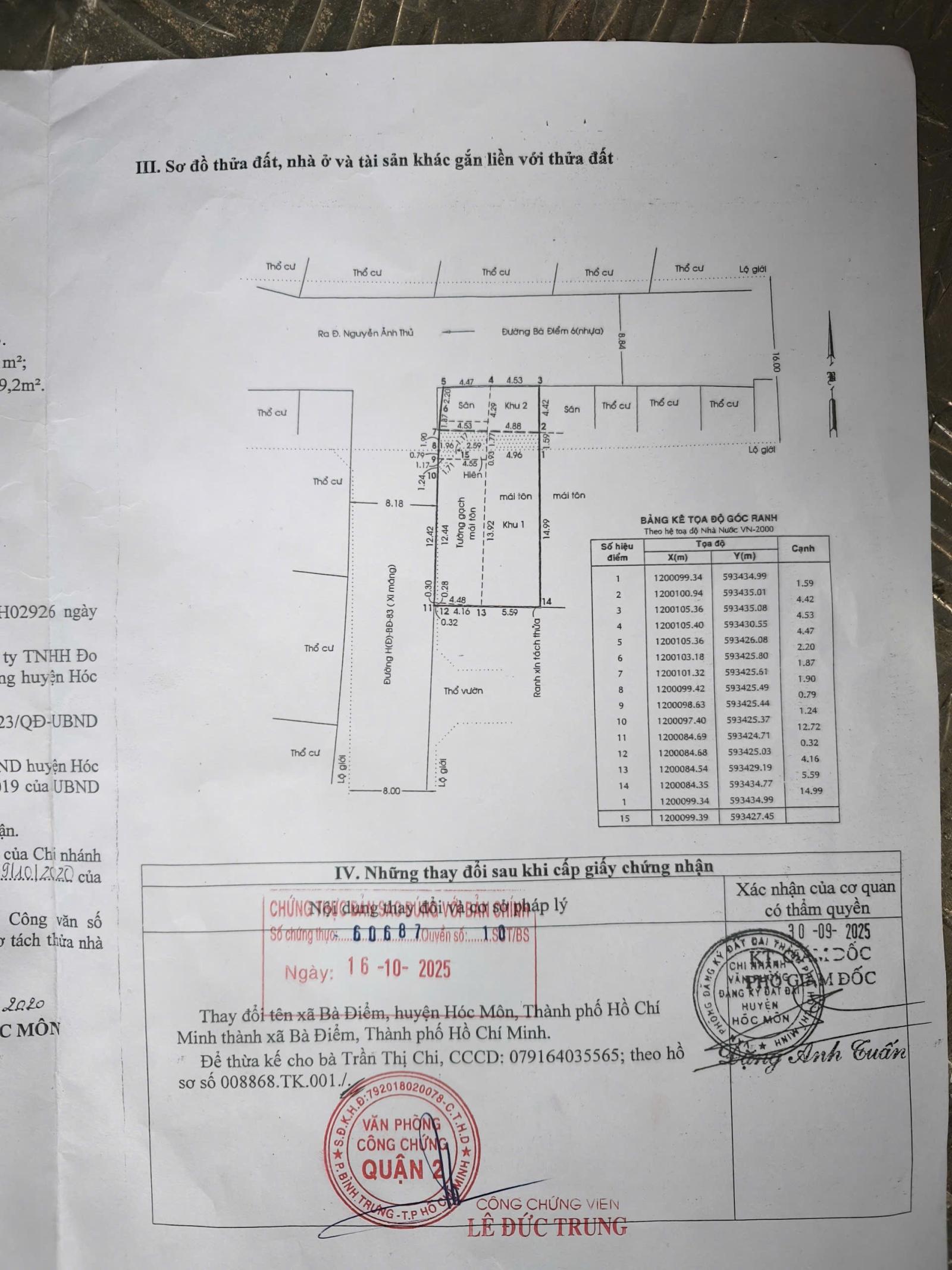 Bán 2 căn đôi Mặt Tiền Nguyễn Thị Hai 203m², Trung Tâm Hóc Môn