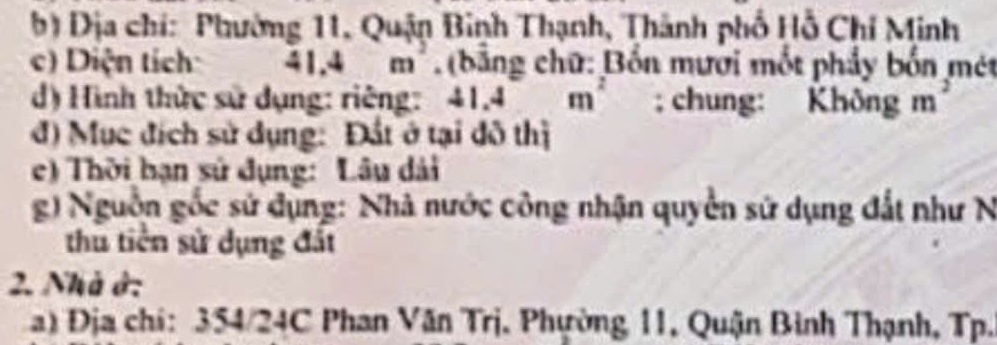Nhà 2 tầng 3.2x15m hẻm 6m, 354/24C Phan Văn Trị 5.2 tỷ
