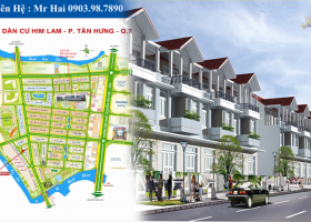 Bán nhà phố mặt tiền Nguyễn Thị Thập, DT: 5x20m KDC Him Lam Kênh Tẻ, sổ hồng 1491932