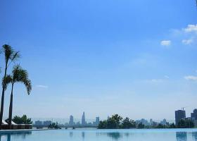 Biệt thự sky villa Quận 2, DT 399m2, hồ bơi sân vườn 70m2, 1 trệt 1 lầu, trực diện sông Sài Gòn 2567246