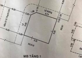 Cần bán nhà căn góc MTNB Ỷ Lan, Tân Phú 8.05x8.35m, giá 5 tỷ TL 2936636