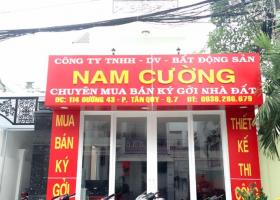 Bán nhà  đường số 45, P. Tân Quy, Quận 7. dt:  4 x18m,trệt lung lầu  gia 11 ty 3132538