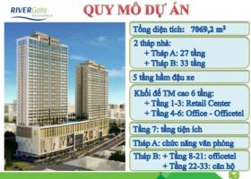 Cho thuê căn hộ 2 phòng tại Rivergate, Bến Vân Đồn, Quận 4 - 55 m2 - 16 triệu/tháng. Hotline: 0975.212.138 3397979
