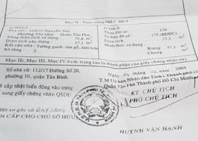 Bán nhà hẻm giá mềm, Nguyễn Súy, Tân Qúy, dt 3.8x10m, giá 2.65 tỷ TL 4604204