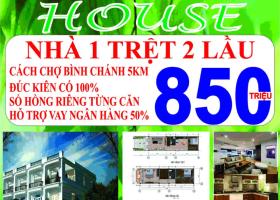 Mở bán KDC Eco House MT đường Đinh Đức Thiện  giá 850tr DT 125m2, SHR, thổ cư 100% 4912930