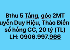  20ty] bthu 5 lầu, góc 2MT Nguyễn Duy Hiệu, 7.4x15. TK hiện đại, tặng full NT, 0906.997.966 5949375