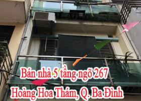 Bán nhà 5 tầng ngõ 267 Hoàng Hoa Thám, Q.Ba Đình, Hà Nội. 7005912