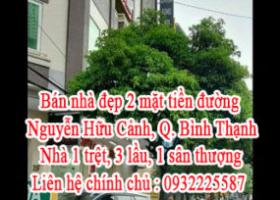 Bán Nhanh căn 2 mặt tiền Nguyễn Hữu Cảnh giá 26.5 tỷ cần tiền kinh doanh giá bán nhanh : 25,200 tỷ 7015346