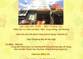 Bán nhà mặt phố Khách sạn A25 Nguyễn Trãi, Phường Bến Thành, Quận 1, Tp.HCM diện tích 1825m2  giá 299 Tỷ 7107543