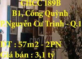 Chính chủ cần bán căn hộ 57m2 -2PN Chung cư 189B Cống Quỳnh,Quận 1 7541993