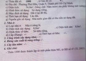 CẦN BÁN ĐẤT 56M2 PHÚ HỮU QUẬN 9, 56m2, giá 3 tỷ 570 triệu 7608117