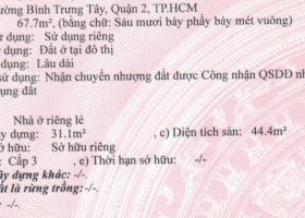 Bán nhà hẻm ba gác cách Lê Văn Thịnh 20m Dt đất 67,7m2, nở hậu sổ CN 💥 TL cc khách thiện chí ☎ 0903034123  8161524