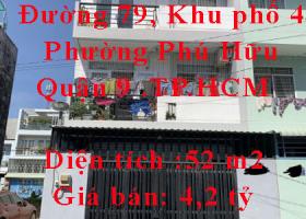 Chính chủ bán nhà Đường 79, Khu phố 4, Phường Phú Hữu, Quận 9. 8175294