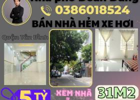 Bán nhà Hẻm xe hơi Hiệp Nhất ngang 5m 4 lầu chỉ 5 tỷ 4. Liên hệ: 0386018524. 8477447