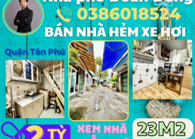 HXH Phú Thọ Hòa Quận Tân Phú 23m2 chỉ 2 tỷ 9 - Liên hệ: 0386018524. 8508473