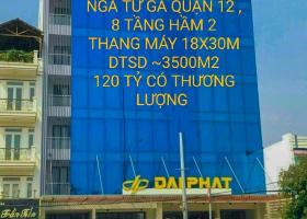 BÁN TÒA NHÀ 8 TẦNG HẦM DT 18X30 DTSD 3500M2 2 THANG MÁY MẶT TIỀN ĐƯỜNG LỚN VÀO TRUNG TÂM 8760499