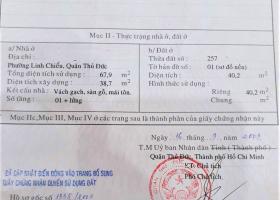 BÁN NHÀ CẤP 4 HẺM GẦN HOÀNG DIỆU 2 THỦ ĐỨC, 40M2, 2,2 TỶ 8779932