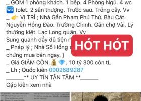 Bán nhà mặt phố tại Đường Bàu Cát, Phường 14, Tân Bình, Tp.HCM diện tích 66m2  giá 10,3 Tỷ 8922674