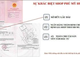 Chủ đầu tư Phú Mỹ Hưng mở bán các Shop sở hữu lâu dài có hợp đồng thuê sẵn ngay mặt tiền đường lớn. 8970634