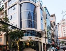 Bán toà nhà siêu đẹp góc 2 mặt tiền đường 12m Phường Tân Thành Q.Tân Phú, 8.75x14m hầm lửng 3 lầu 8988482