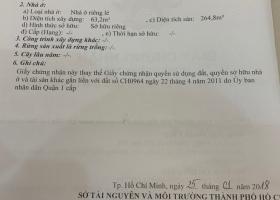 Bán nhà 2 mặt hẻm trước sau, 258 Trân Hưng Đạo, NCT, Q1.DT:4x16,5, 1tr4l, giá:13.5 tỷ 9025226